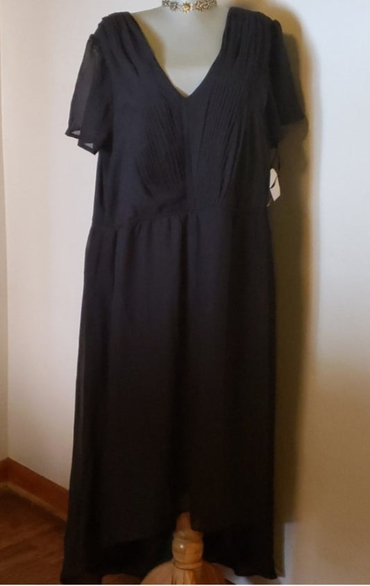 Roaman's high low sheer layered dress. Size 22W