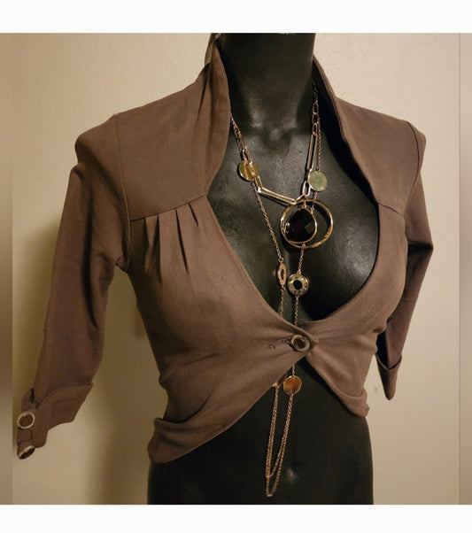 Chick by Nikki Hilton crop jacket.  Sz Sm.  Stretch.
