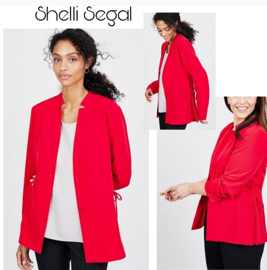 Laundry by Shelli Segal lace up blazer Sz Sm.