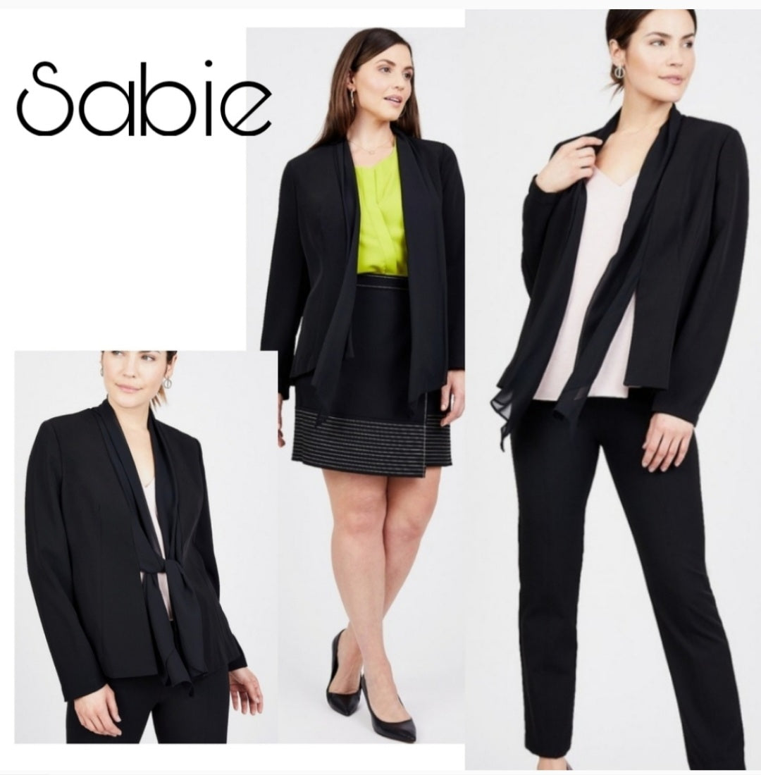 Sabié
Scarf Draped Blazer. Sz Med