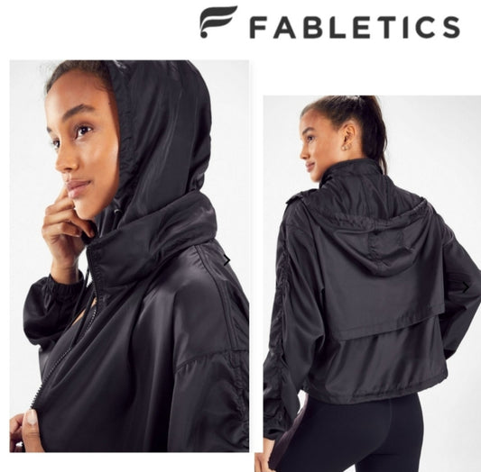 Fabletics "Adrianna" woven jacket.  Sz Lrg