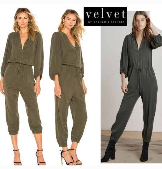 Velvet by  G&S "Harper " Jumpsuit Org $247. Sz Sm