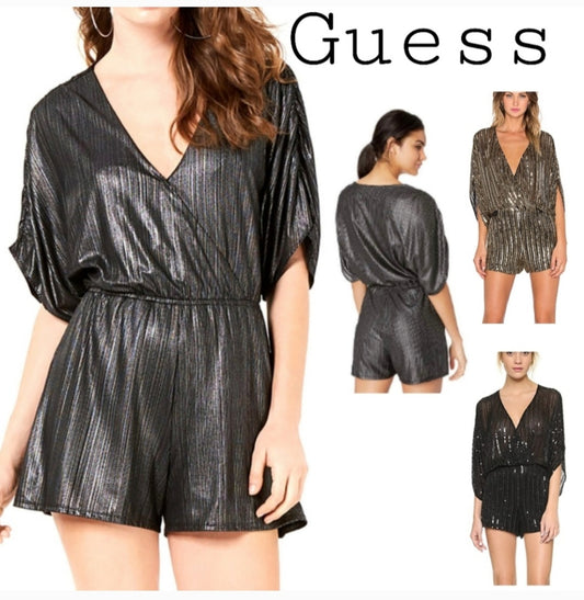 GUESS Riviera Half Sleeve Romper. Sz Lrg