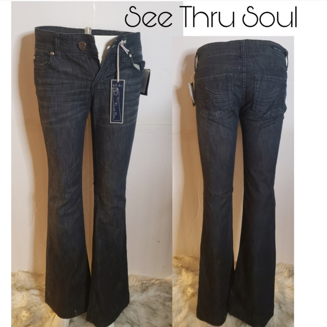 See Thru Soul "Killarney wash" jeans. Sz 25