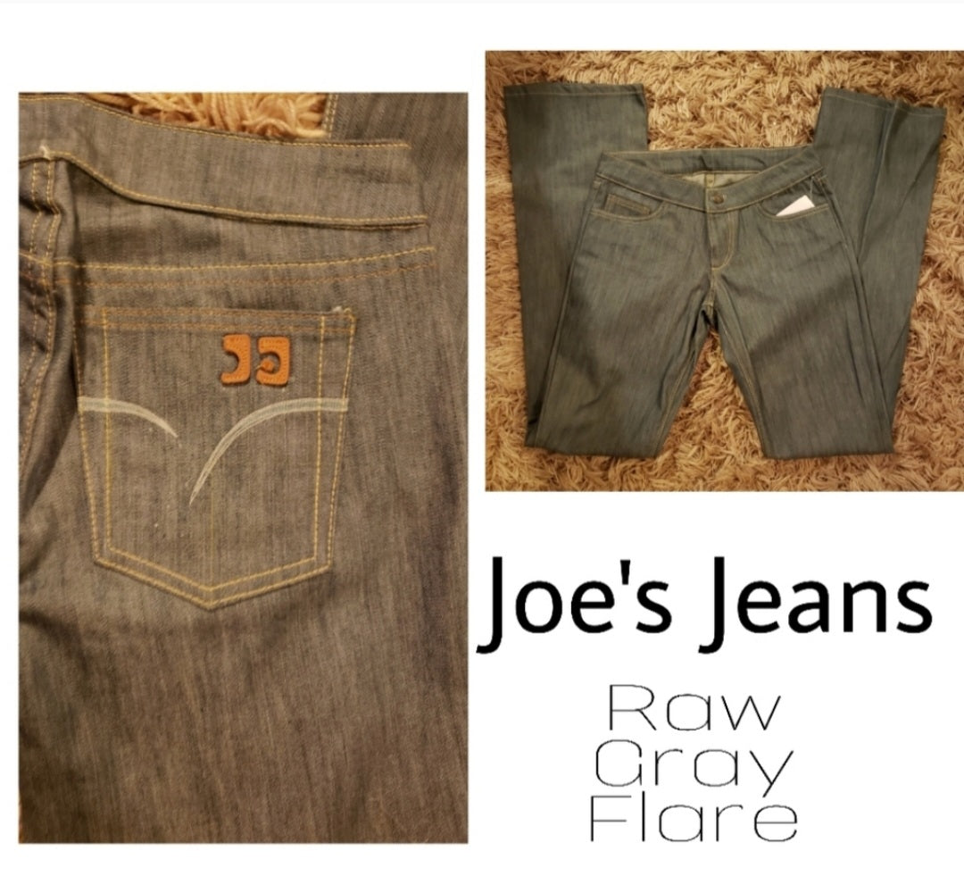 Joe's jeans selvedge gray flare. Sz 27