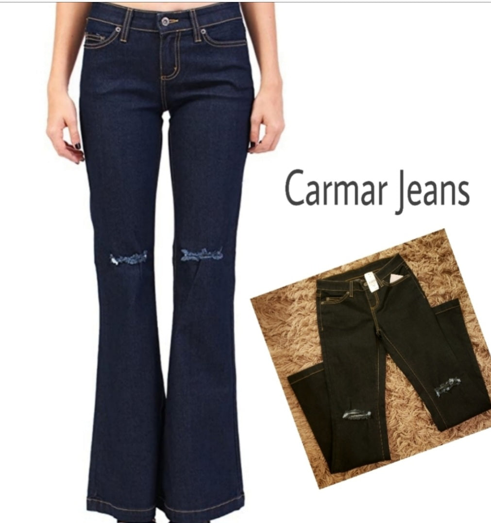 Carmar Jean's mid rise flare. Sz 24