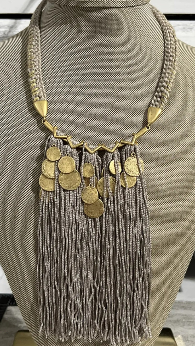 Stella & Dot Boho Tasseled Necklace