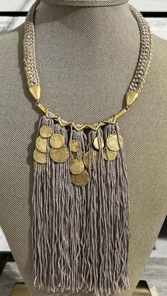 Stella & Dot Boho Tasseled Necklace