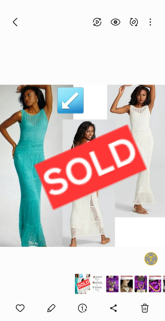 Gabrielle Union and NY & Co Colab Femi Fishtail Maxi Dress. Sz XS