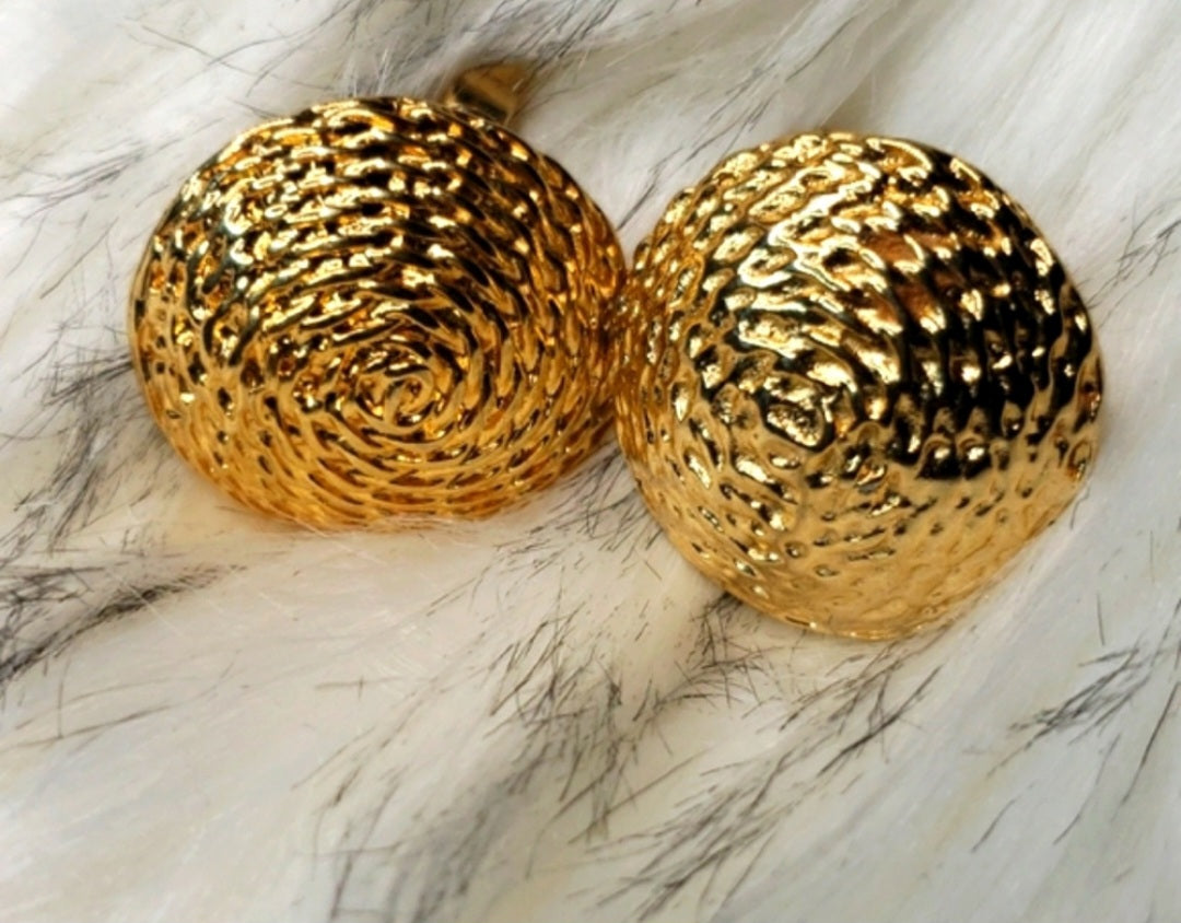 Napier gold clip earrings