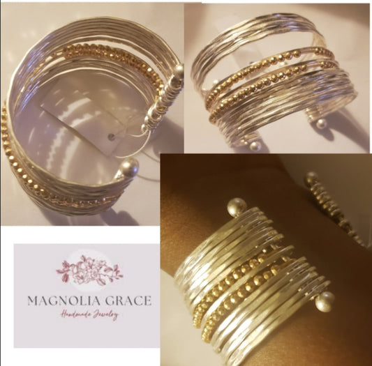 Magnolia Grace cuff bracelet.