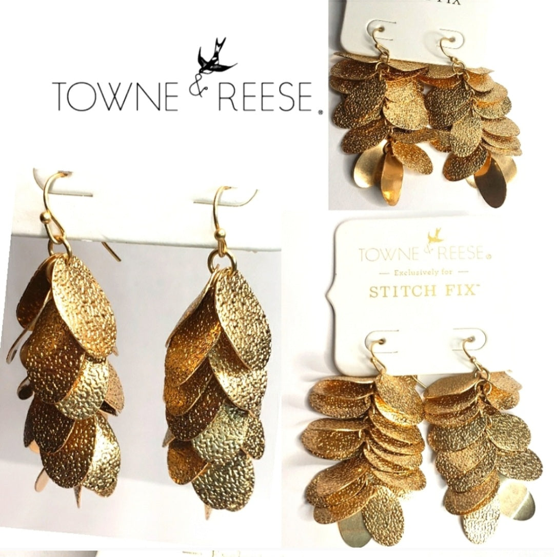 Stitch Fix/ Towne & Reese shaky leaf earrings