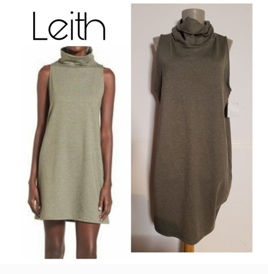 Leith cowl neck sleeveless knit dress. Sz XL