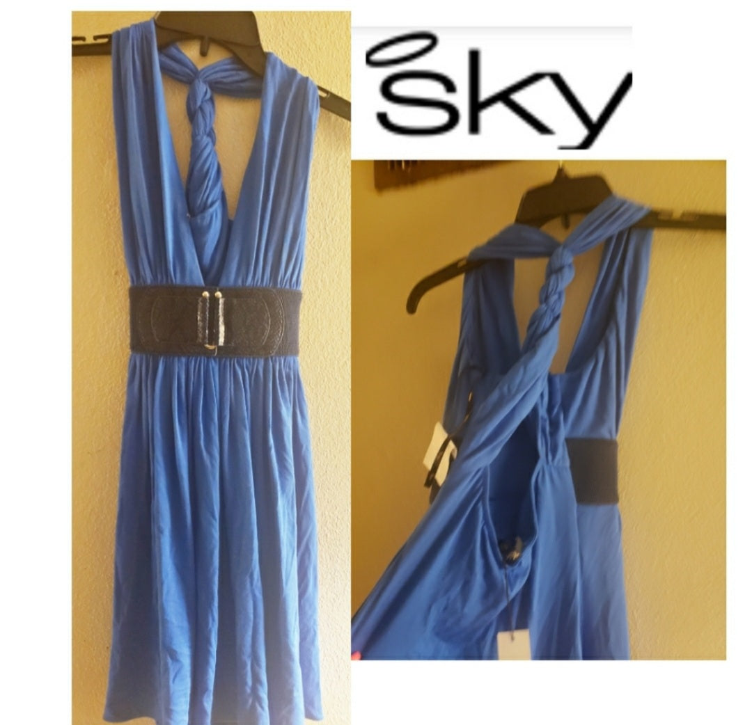 Sky blue dress.  Sz Sm