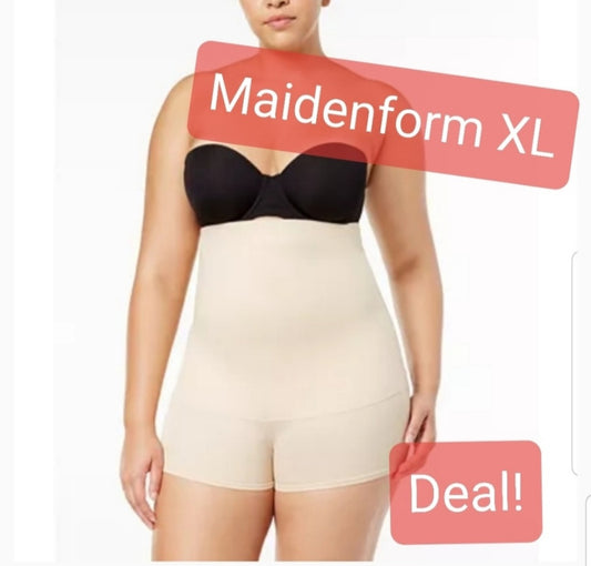 Maidenform fat free drsing tummy cntrl b-shrts XL