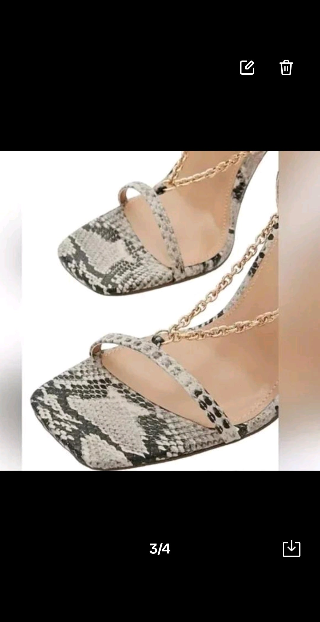 Express Snakeskin Print Double Ankle-Strap Heels. Sz 9. New Fashion Stylish Classy Heeled High Heel Elegant High Heels Footwear Stylish