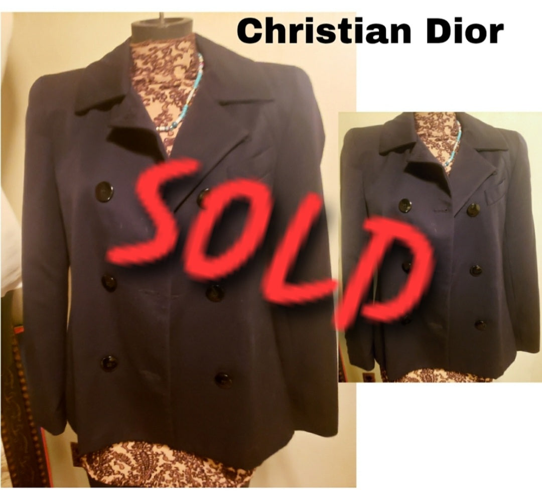 Vintage Christian Dior jacket.  Sz 4