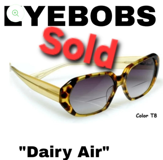 EyeBob's Readers - Dairy Air.  Never used.  +1.50