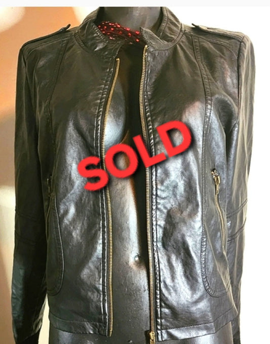 Judy Blue moto jacket. Sz Large. Fits Sz 12 or 14