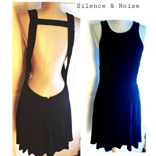 Silence & Noise overall bib dress. Sz 10