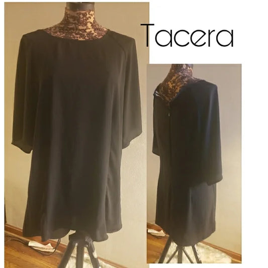 Tacera black mini dress.  Sz Lrg