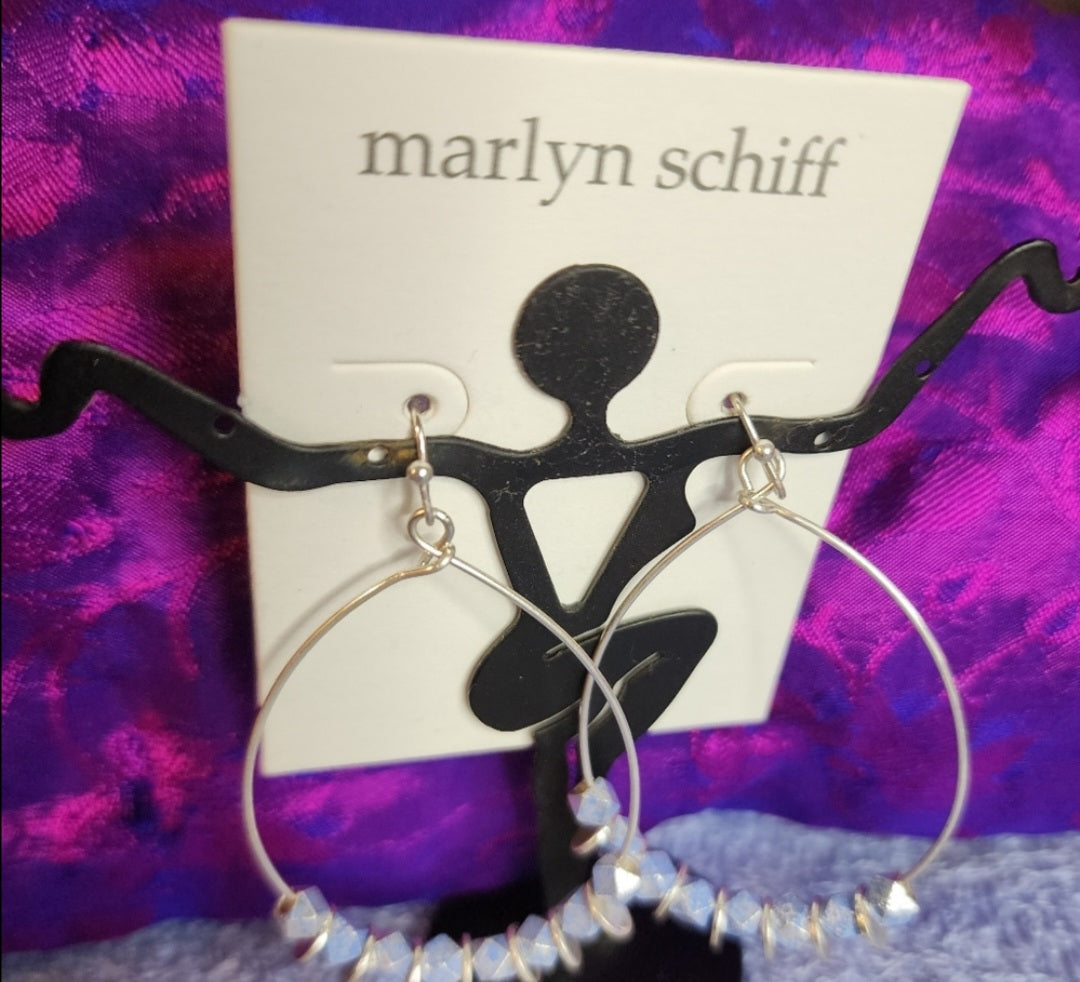 Marlyn Schiff semi-precious stone drop earrings