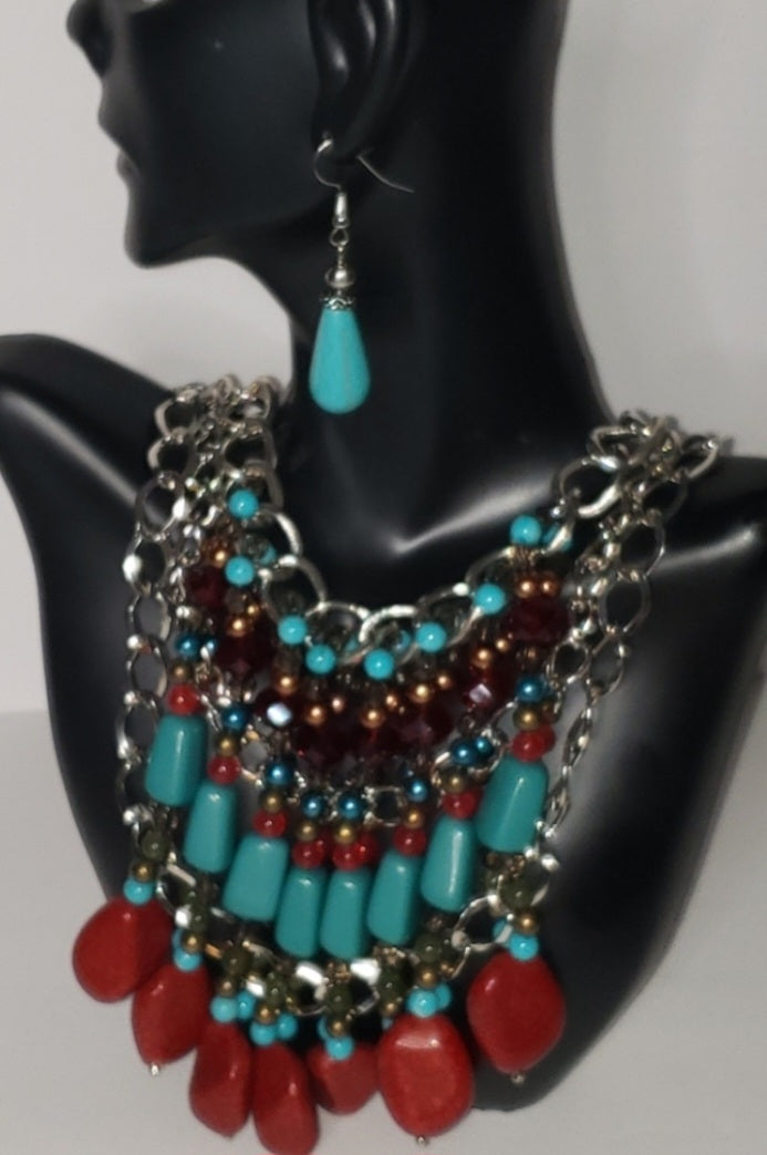 Erica Lyons turquiose necklace set