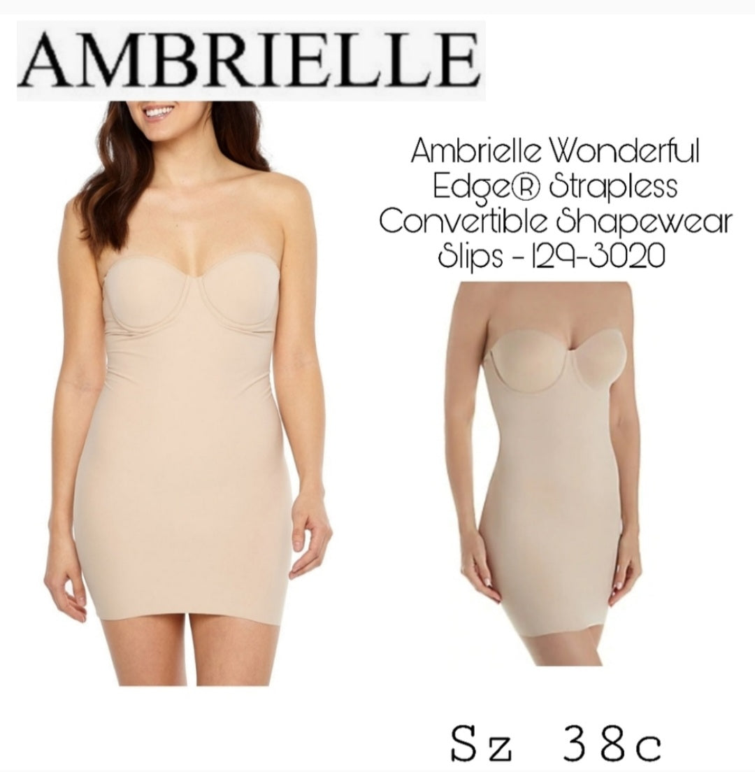 Ambrielle Wonderful Edge® Strapless Shapewear  38c