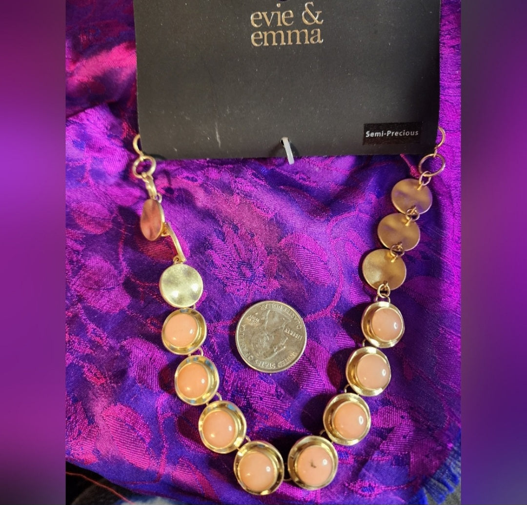 Evie & Emma semi-precious/natural stone necklace.  New