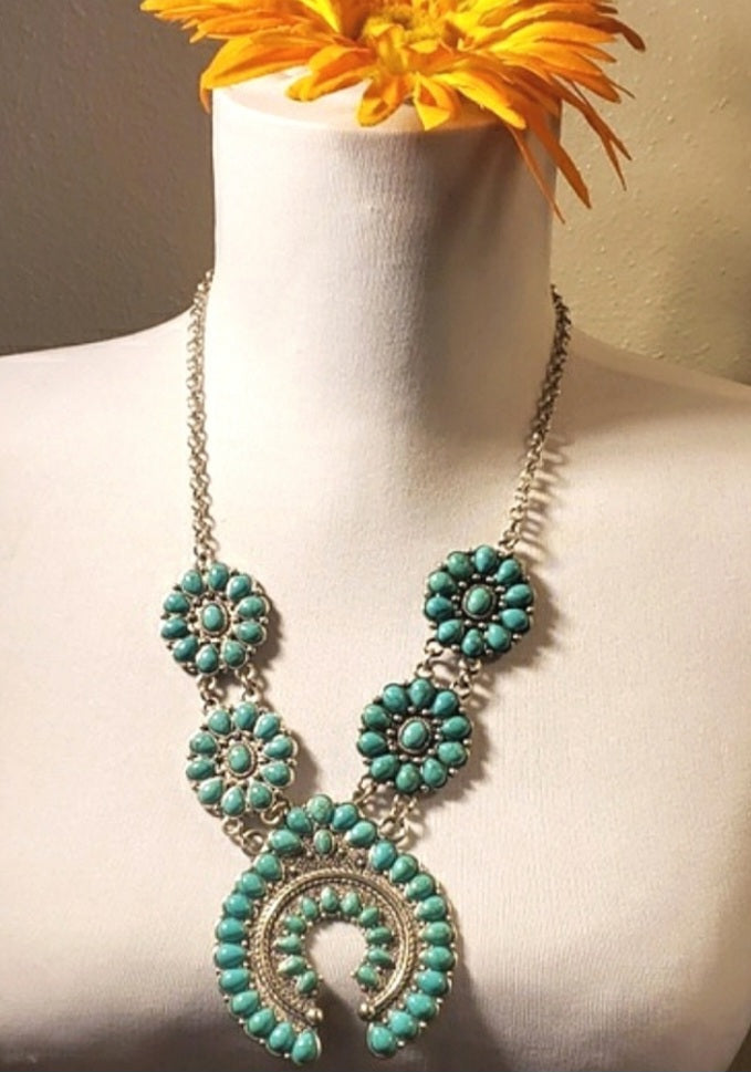 Pretty Squash Blossom insp necklace.