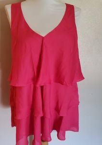 Rafaella pink tunic/blouse. size lrge