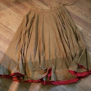 Bohemian long flared skirt. Sz XL (fits 16)