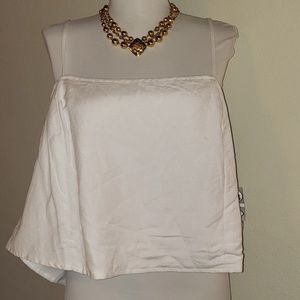 Ashley Stewart white crop top. Size 26