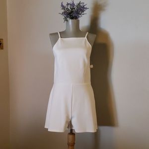 London white low back romper. Sz M & L avail