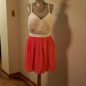 BCX strappy crochet dress. Sz 15
