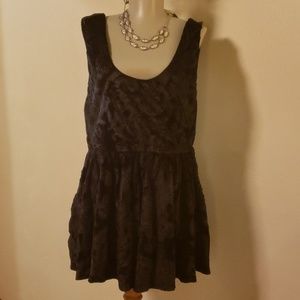 Paper Heart black velvet romper. Cutie! Sz 10.