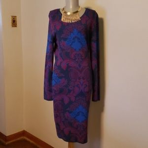 Felicity & Coco jacquard sweater dress. Sz Lrge