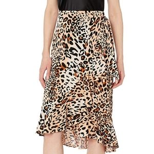 ECI Ny Wrap Georgette Ruffle skirt. Sz Sm