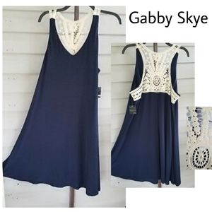 Gabby Skye A line trapeze shift dress.  Sz 3x