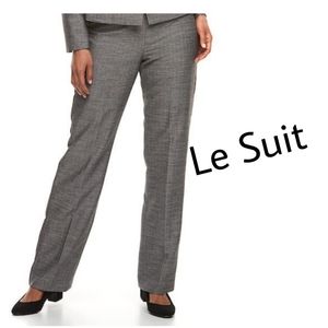 LeSuit gray fitted lined trousers.   Sz 8