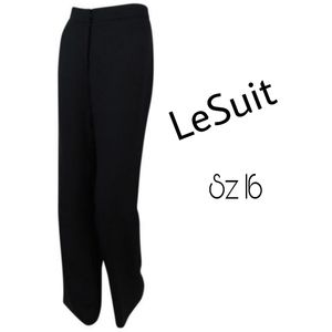 LeSuit black fitted lined trousers.  Sz 14