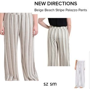 New Direction stripe pull up palazzo pants Sz S