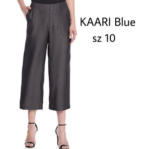 Kaari blue wide leg crop pants. Sz 10