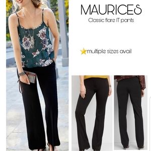 Maurices workday flare black pants. ⭐Mltple avail