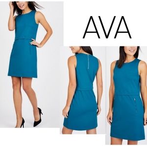 Ava Zipper Sheath Dress. Sz Sm (Red avail)