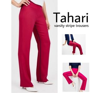 Tahari varsity stripe trousers/pants. Sz 6