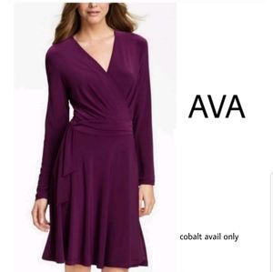AVA wrap dress (Cobalt).  Sz Med