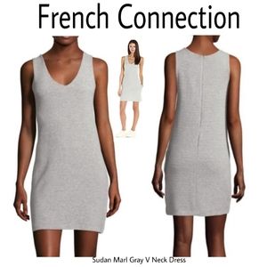 French Connection Sudan Marl gray dress. Sz 0
