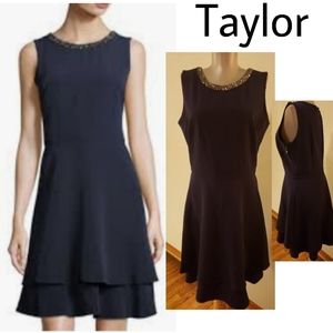 Taylor embellished fit/flare dress.  Sz 8