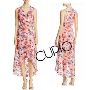 Cupio Blush Pink Floral ruffled dress.  Sz Med